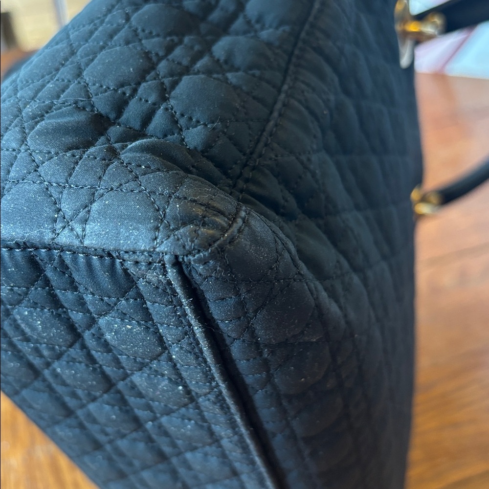 Christian Dior "Lady Dior" Bag in Black Quilted Nylon COA VINTAGE - Picture 7 of 13